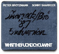 the album cover for Peter Brotzmann / Sharrock,Sonny - Whatthefuckdoyouwant