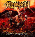 the album cover for Skeletonwitch - Breathing The Fire [Limited Edition] (Pict)