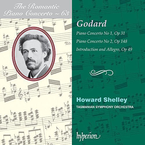the album cover for Godard / Shelley - Piano Ctos 1 & 2 Introduction & Allegro Op.49