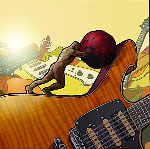 the album cover for Paul Gilbert - Stone Pushing Uphill Man