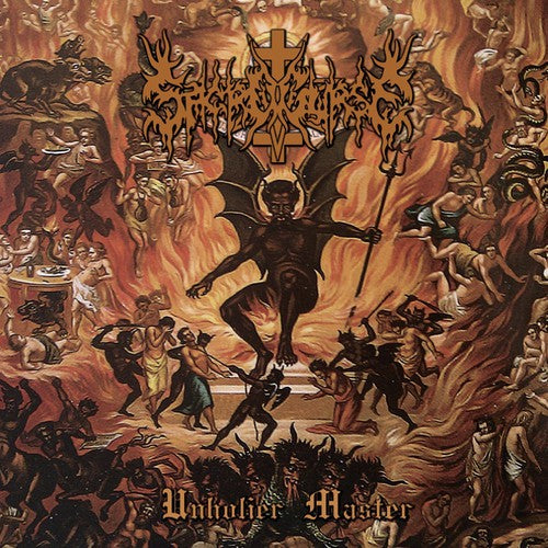 the album cover for Sacrocurse - Unholier Master