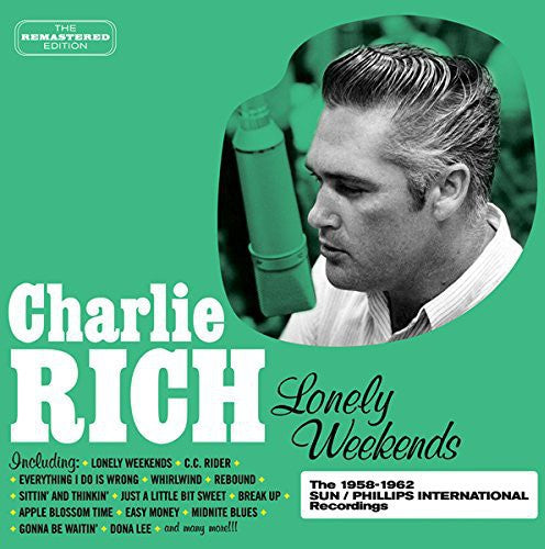 the album cover for Charlie Rich - Lonely Weekends
