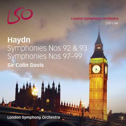 the album cover for Haydn / Davis / London Sym Orch - Syms 92 93 97 98 & 99
