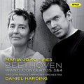 the album cover for Beethoven / Pires / Harding / Swedish Radio - Piano Cons 3 & 4