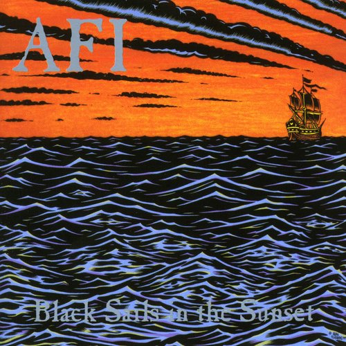 the album cover for AFI - Black Sails in the Sunset