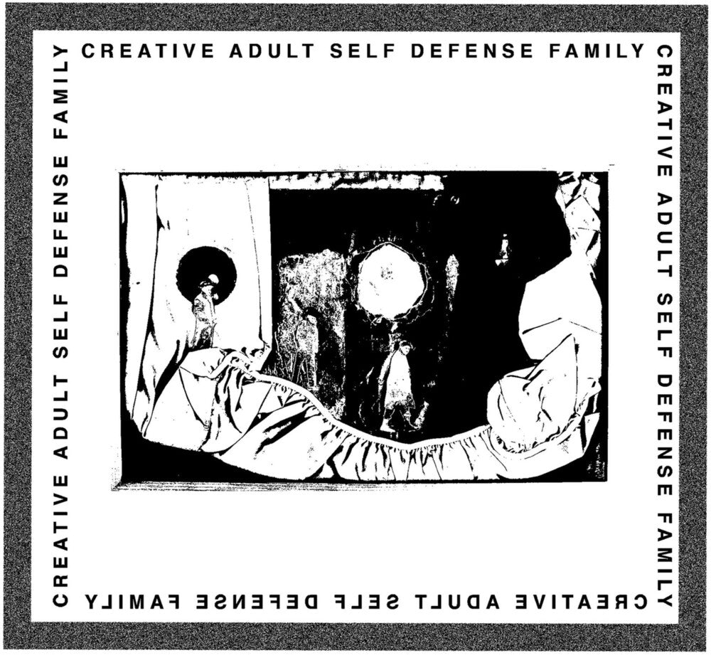 the album cover for Self Defense Family - Creative Adult / Self Defense Family [Split Vinyl Single]