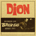 the album cover for Dion - Live at the Bitter End 1971