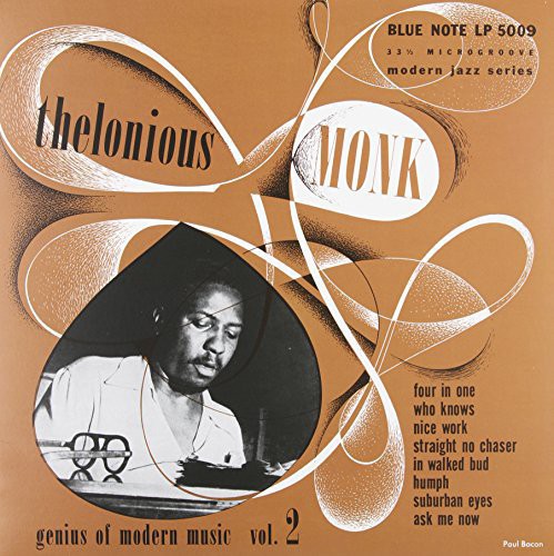 the album cover for Thelonious Monk - Genius Of Modern Music Vol. 2 (10-Inch Re-issue) [Blue Note Dealer Exclusive]