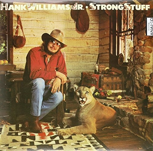 the album cover for Hank Williams Jr. - Strong Stuff