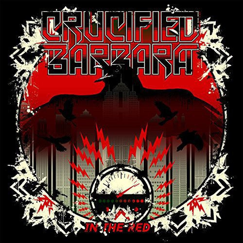 the album cover for Crucified Barbara - In the Red