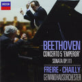 the album cover for Beethoven / Nelson Freire - Piano Concerto No 5 - Emperor