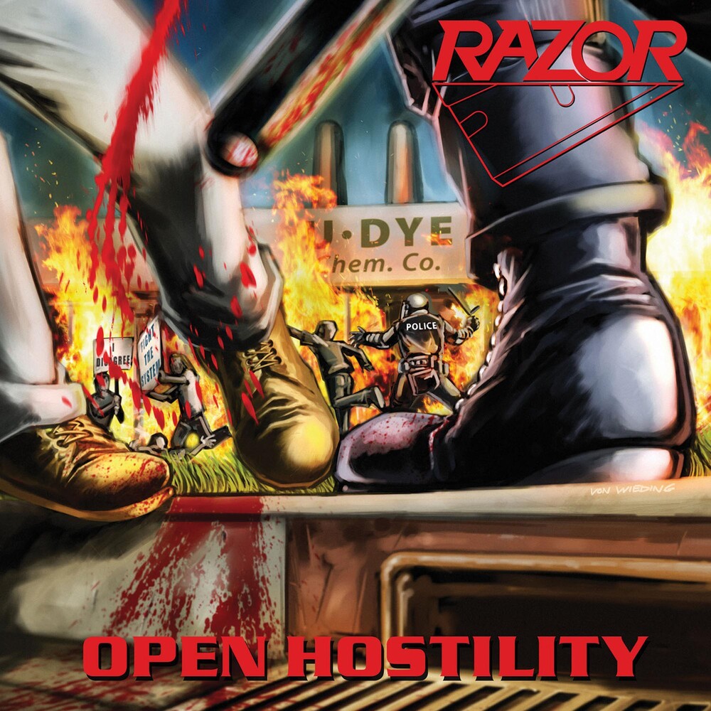 the album cover for Razor - Open Hostility [Deluxe Reissue]