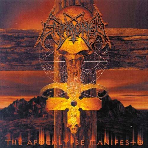 the album cover for Enthroned - Apocalypse Manifesto