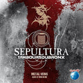 the album cover for Sepultura & Les Tambours Du Bronx - Metal Veins: Alive at Rock in Rio