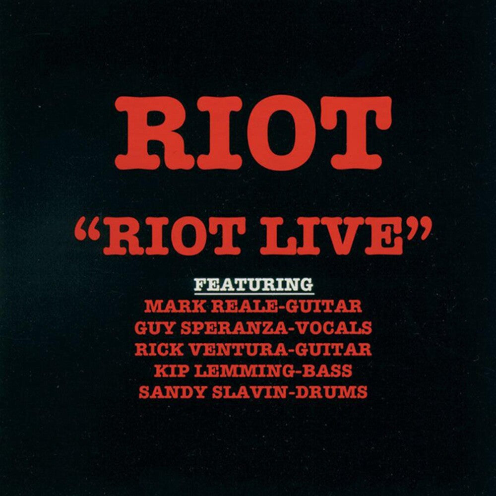 the album cover for Riot - Riot Live
