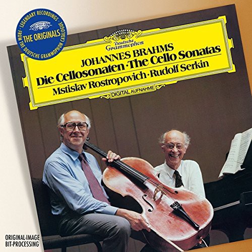 the album cover for Rostropovich / Serkin - Originals: Brahms - the Cello Sonatas