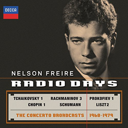 the album cover for Nelson Freire - Radio Days - the Concerto Broadcasts 1969-1979