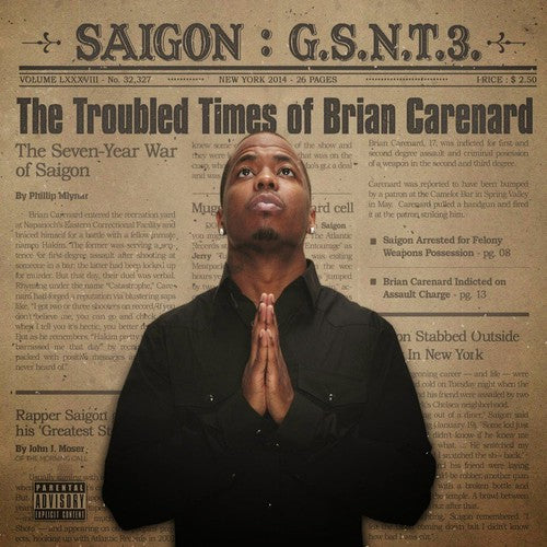 the album cover for Saigon - GSNT 3: The Troubled Times of Brian Carenard