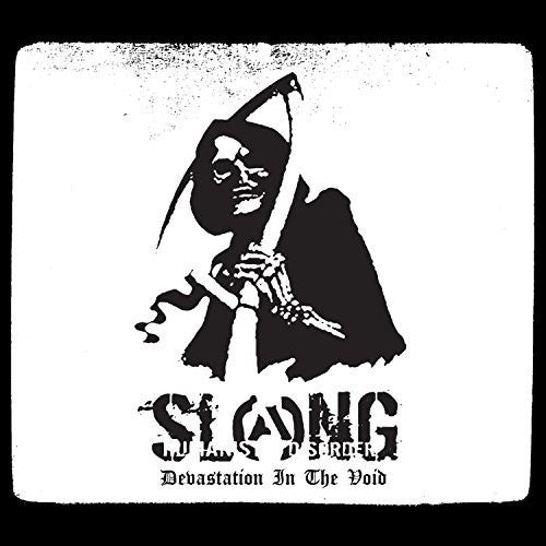 the album cover for Slang - Devastation in the Void