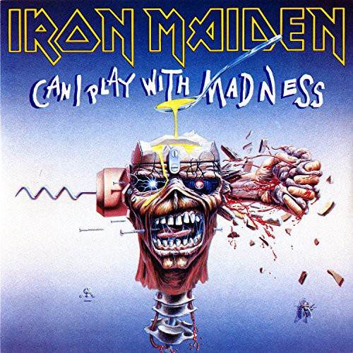 the album cover for Iron Maiden - Can I Play with Madness