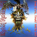 the album cover for Iron Maiden - Evil That Men Do