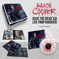 the album cover for Alice Cooper - Raise the Dead: Live From Wacken [Limited Edition Vinyl Box Set w/CD/DVD/Blu-Ray]