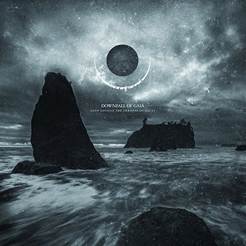 the album cover for Downfall Of Gaia - Aeon Unveils the Thrones of Decay