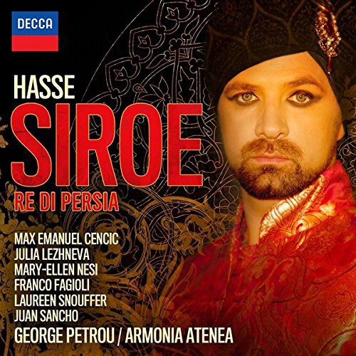the album cover for Max Cencic Emmanuel - Hasse: Siroe