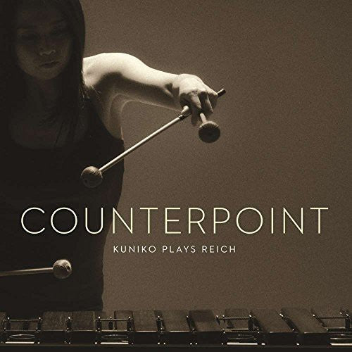 the album cover for Reich / Kato - Counterpoint-Kuniko Plays Reich