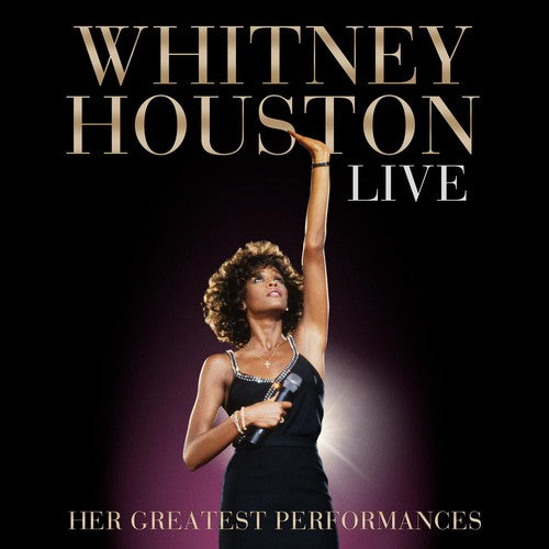 the album cover for Whitney Houston - Live: Her Greatest Performances