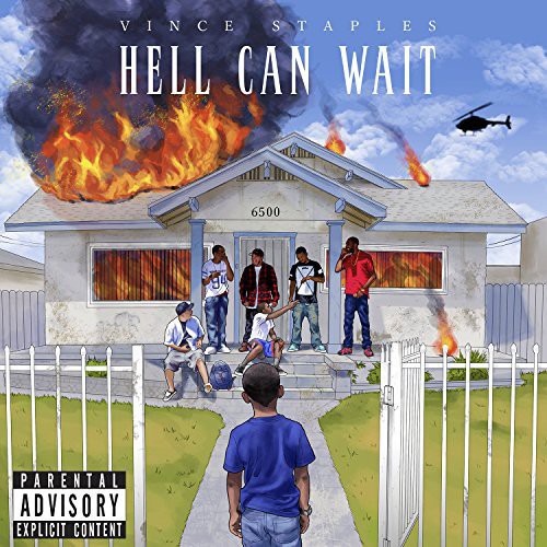 the album cover for Vince Staples - Hell Can Wait
