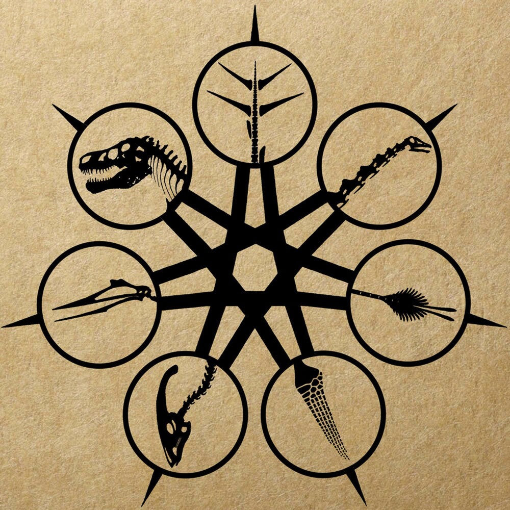 the album cover for Ian Cooke - Antiquasauria