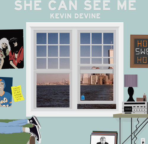 the album cover for Kevin Devine - She Can See Me [Vinyl Single]