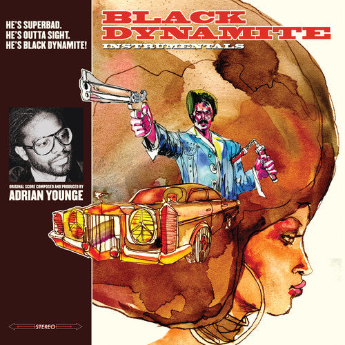 the album cover for Adrian Younge - Original Score To The Motion Picture: Black Dynamite: Instrumentals [Vinyl]