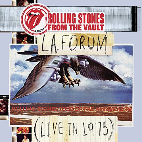the album cover for The Rolling Stones - From The Vault: L.A. Forum (Live In 1975) [Vinyl w/DVD]