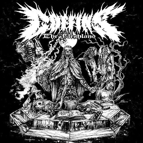 the album cover for Coffins - The Fleshland B&W [Limited Edition Vinyl]