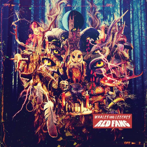 the album cover for Red Fang - Whales & Leeches [Limited Edition Deluxe Coke Bottle Green Vinyl]