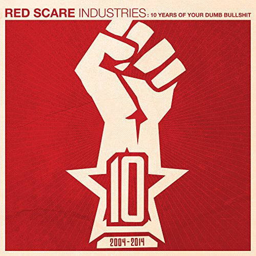 the album cover for Red Scare Industries 10 Years / Various - Red Scare Industries: 10 Years / Various