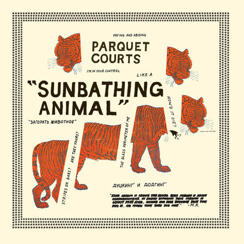 the album cover for Parquet Courts - Sunbathing Animal + Content Nausea