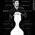 the album cover for J Bach S / Higham,Philip - Suites for Solo Cello