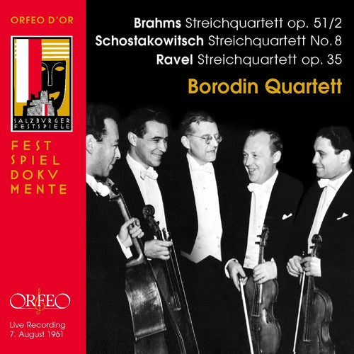 the album cover for Brahms / Shostakovich - STR QRTS