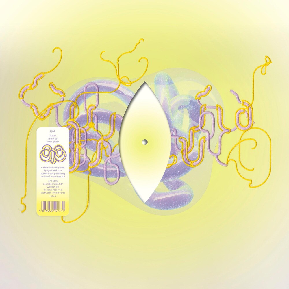 the album cover for Bjork - Family (Remix By Katie Gately) [Limited Edition Vinyl]
