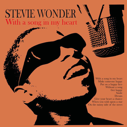 the album cover for Stevie Wonder - With a Song in My Heart