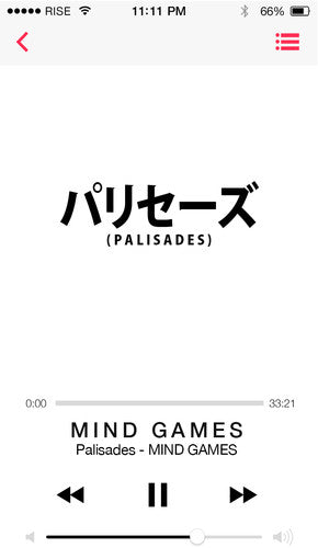 the album cover for Palisades - Mind Games