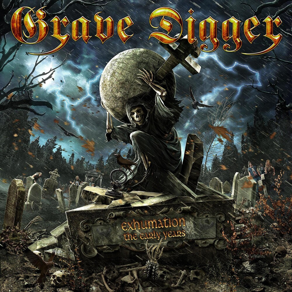 the album cover for Grave Digger - Exhumation: The Early Years