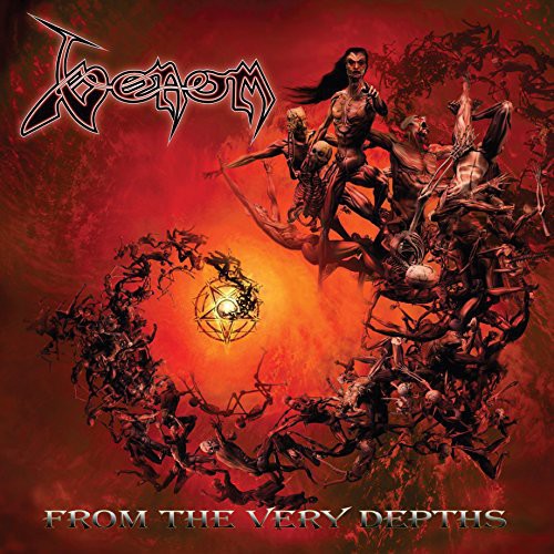 the album cover for Venom - From the Very Depths