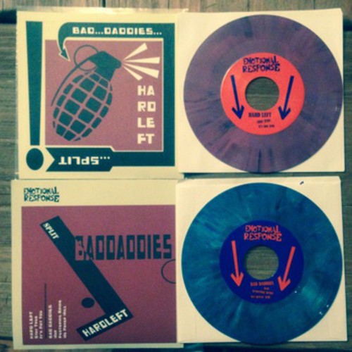 the album cover for Hard Left / Bad Daddies - Split