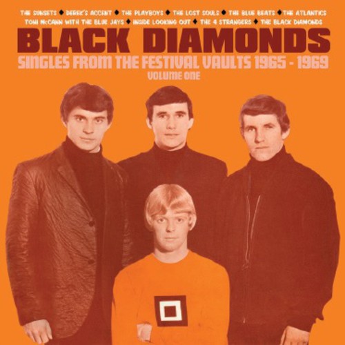 the album cover for Black Diamonds Singles From 1965-1969 1 / Various - Black Diamonds: Singles from 1965-1969 1 / Various