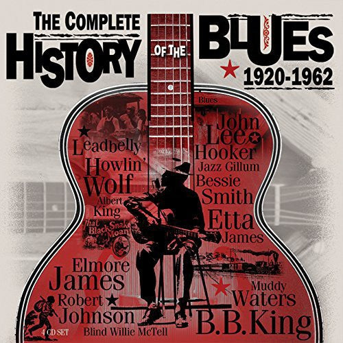 the album cover for Complete History Of The Blues 1920-62 / Various - Complete History of the Blues 1920-62