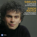 the album cover for Sibelius / Rattle - Complete Syms